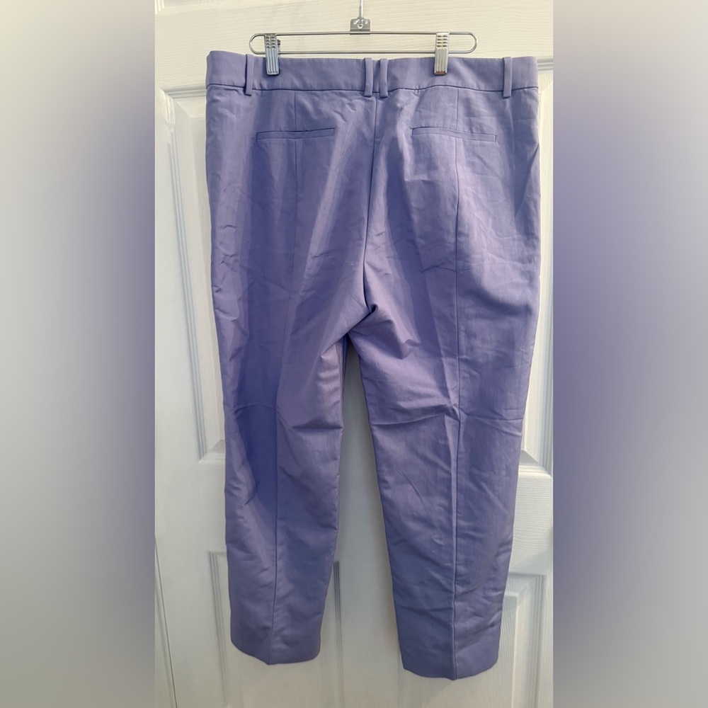 J. Crew Lavender Straight-Leg Women's Pants - Picture 3 of 6